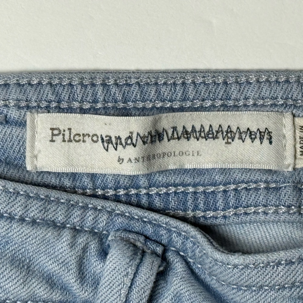 Pilcro Anthropology High Rise Trouser Bootcut Jeans light wash Size 27 - Picture 2 of 10